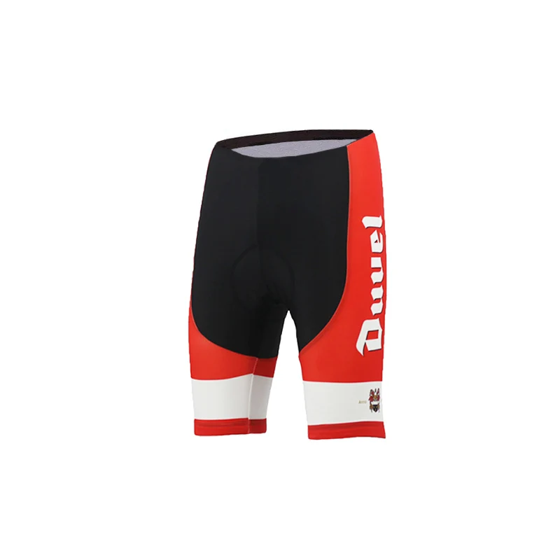 Классические велосипедные шорты DUVEL BEER tenue velo pro homme 9D гелевая накладка culotte ciclismo hombre MTB качественные красные шорты на лямках под заказ - Цвет: men