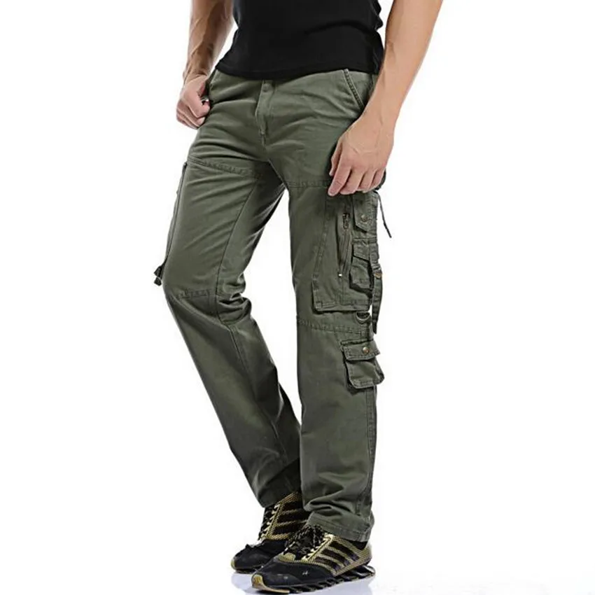 Army Camouflage Cargo Tactical Military Pants Plus Size 42 Multi pocket ...