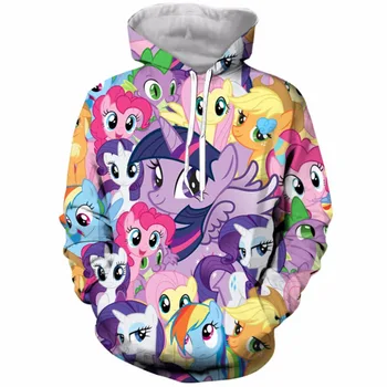 

PLstar Cosmos Cute Cartoon 3D Print My Little Pony Hoodie For Women Men Autumn SOutwrae Jacket Tops Dropshipping