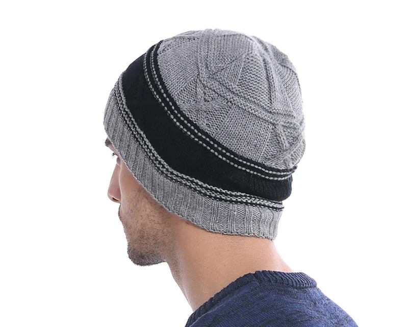 YOUBOME модные зимние шляпы для мужчин и женщин Skullies Beanies Мужская вязаная шапка мужская шапка капот теплый мех бренд зимняя шапка