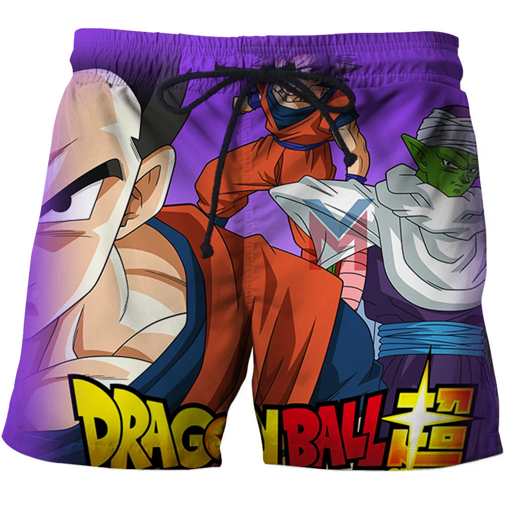 Лето 2019 г. новое поступление Dragon Ball Z 3d принт для мужчин s пляжные шорты Плавание пляжная Уличная Короткие штаны 3D Гоку тренажерный зал
