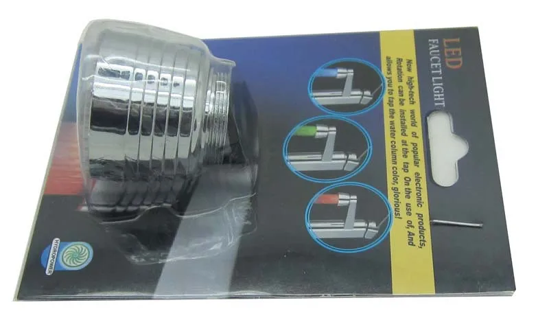 Glow LED Light Water saving shower head Stream Faucet Tap 13