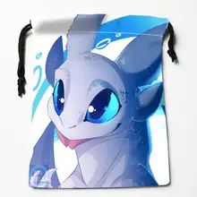 High quality Custom How to Train Your Dragon printing storage bag drawstring bag gift Satin bags 27x35cm Compression Type Bags