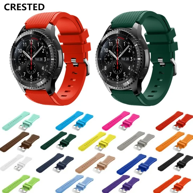 CRESTED Gear S3 Frontier Strap For Samsung Galaxy watch 46mm Gear S 3 Classic 22 CRESTED Gear S3 Frontier Strap For Samsung Galaxy watch 46mm Gear S 3 Classic 22