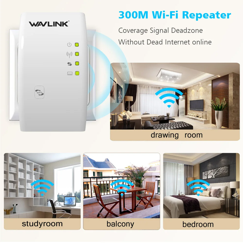 Wavlink беспроводной Wifi удлинитель 300 Мбит/с ретранслятор 802.11b/g/n 2 4G сетевая антенна