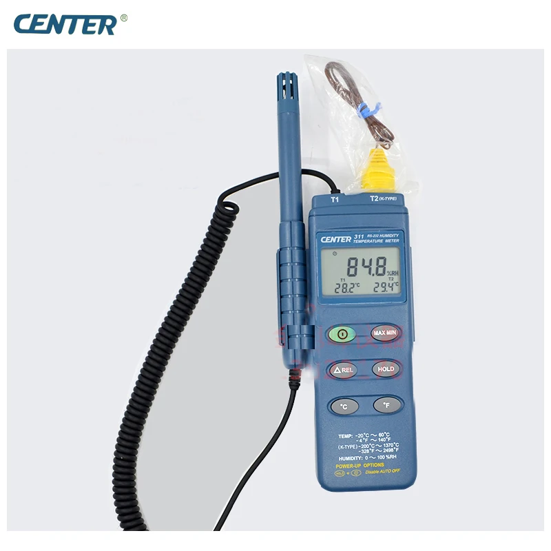 

CENTER-314 Performance Sensor PC Interface Dual Input Humidity Temperature Tester