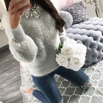 

2018 Women Sweatshirts Long Sleeve Autumn Knitwear Jumper Pullover Long Casual Tops Women New Fashion Clothing Hoodies