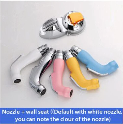 Handheld Toilet bidet sprayer set Kit Hand Bidet faucet for Bathroom hand sprayer shower head self cleaning - Цвет: Nozzle holder