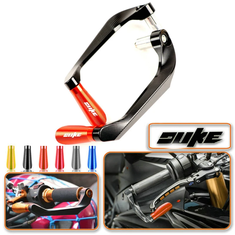 

For KTM RC 125 200 250 390 Duke Lever Guards Real CNC Aluminum Alloy Hand Guards Motorcycle Brake Protector Rope Handlebar