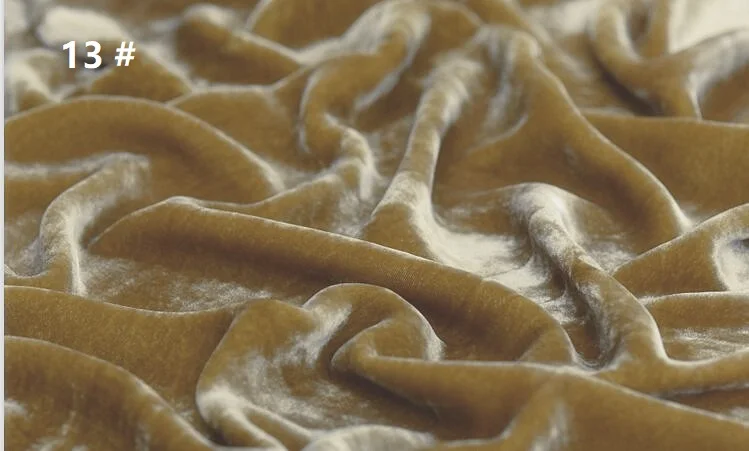 Шелковая ткань cheongsam платье постельные принадлежности ткань бархат зима толстый Чистый пигмент ширина 114/200 г