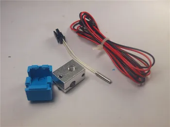 

funssor V6 CARTRIDGE UPGRADE KIT include silicone Sock PT100/K type thermocouple Upgrade Kit for DIY 3D Printer hotend kit