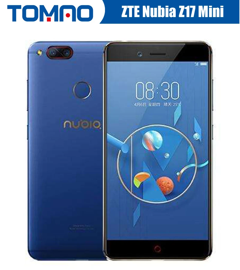 Глобальная прошивка 5,2 дюймов Nubia Z17 Mini 4G мобильный телефон 6G Ram 64G Rom 1920x1080 P двойной задний МП отпечаток пальца NFC