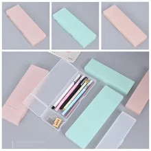 Fresh PP Fosco caixa de Lápis Simples Tamanho Grande À Prova D' Água de Grande Capacidade de Armazenamento Dos Artigos De Papelaria Para A Escola/material de escritório Presentes Meninas(China)