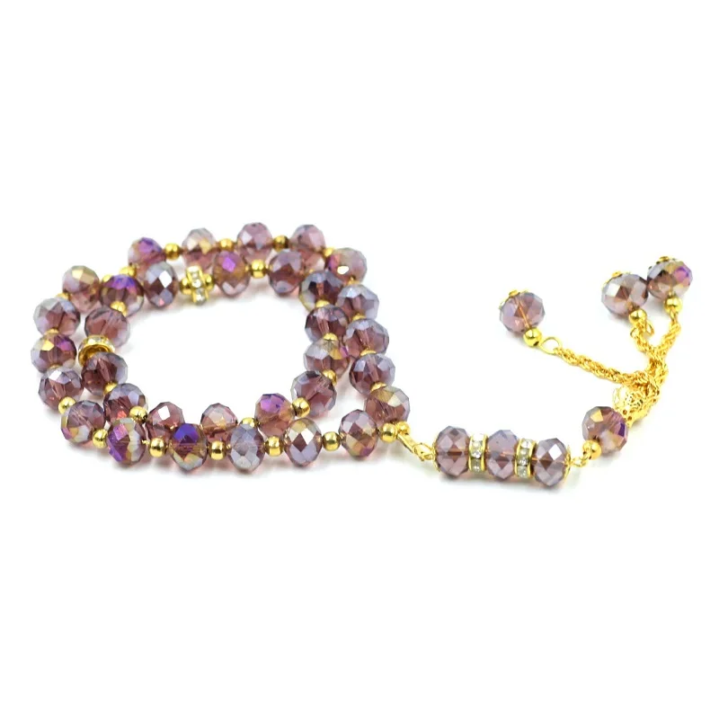 Buy Islamic Crystal Prayer Beads Muslim Necklace with