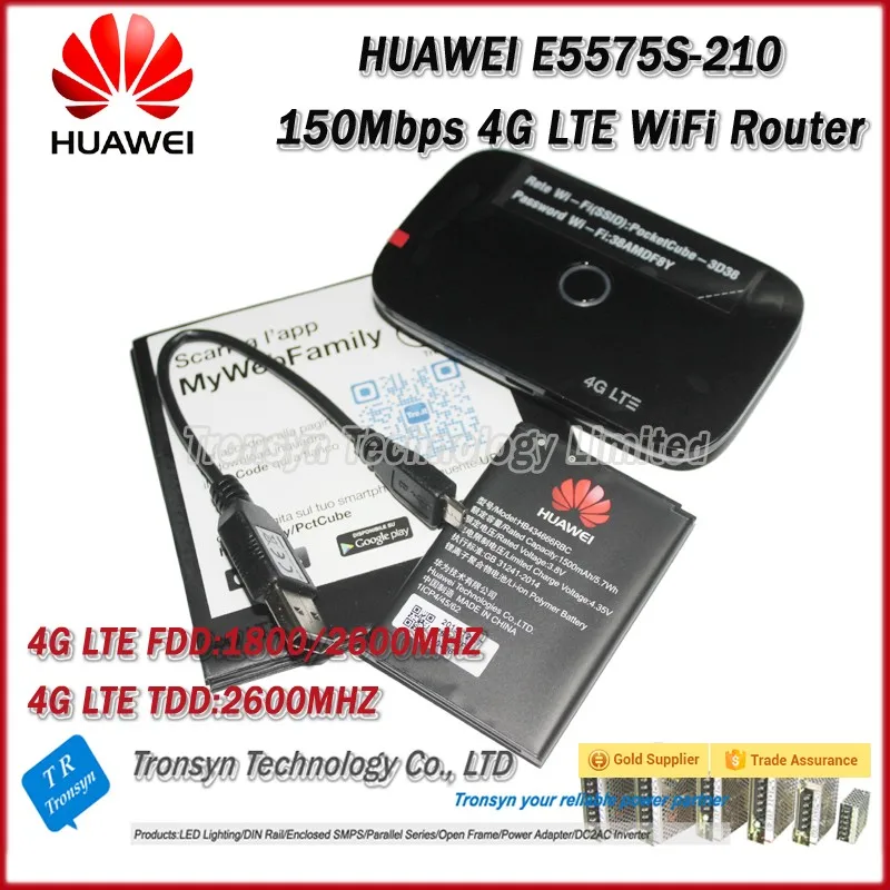  Wholesale Free Shipping Original Unlock 150Mbps HUAWEI E5575S-210 Protable 4G LTE WiFi Router Suppo