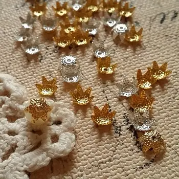 

Free Nickel ~ 7MM 1000PCS Gold & Silver Color Metal Bead Caps Jewelry Findings & Accessories