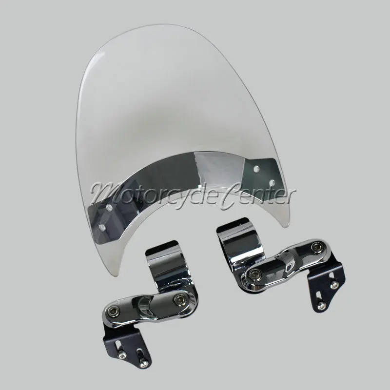 Wind Deflectors Windshield Windscreen For 04 05 Harley Dyna Super Wide