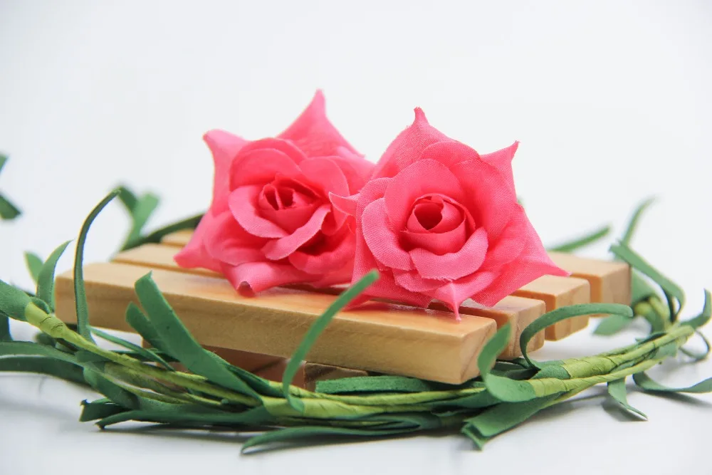 Высокое качество! 100 шт DIY Искусственные цветы из шелка Роза голова дома сад Свадебная вечеринка Украшение скрапбукинг венок поддельные цветы