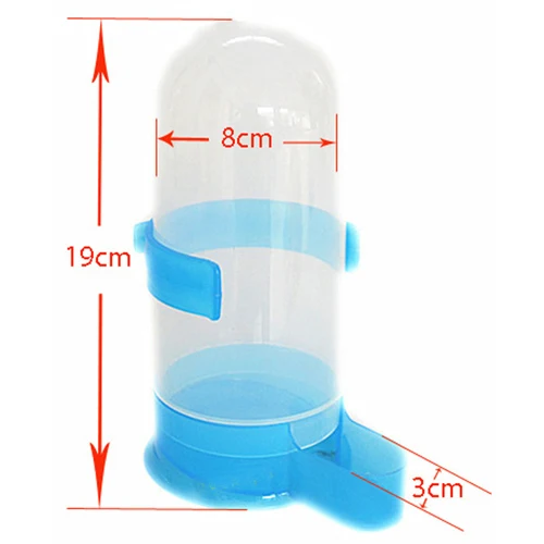 

Birds Automatic Seed Water tube Dove Parrots Plastic Waterer drinker Feeding Bowls 500ml 800ml
