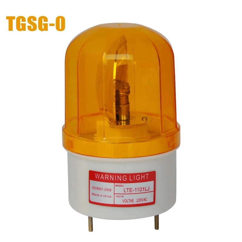 

LTE-1101LJ DC/AC12V-380V LED Rotary Warning Lamp with Sound Alarm Indicator Firemen Emergency Strobe Light Beacon Tower Signal