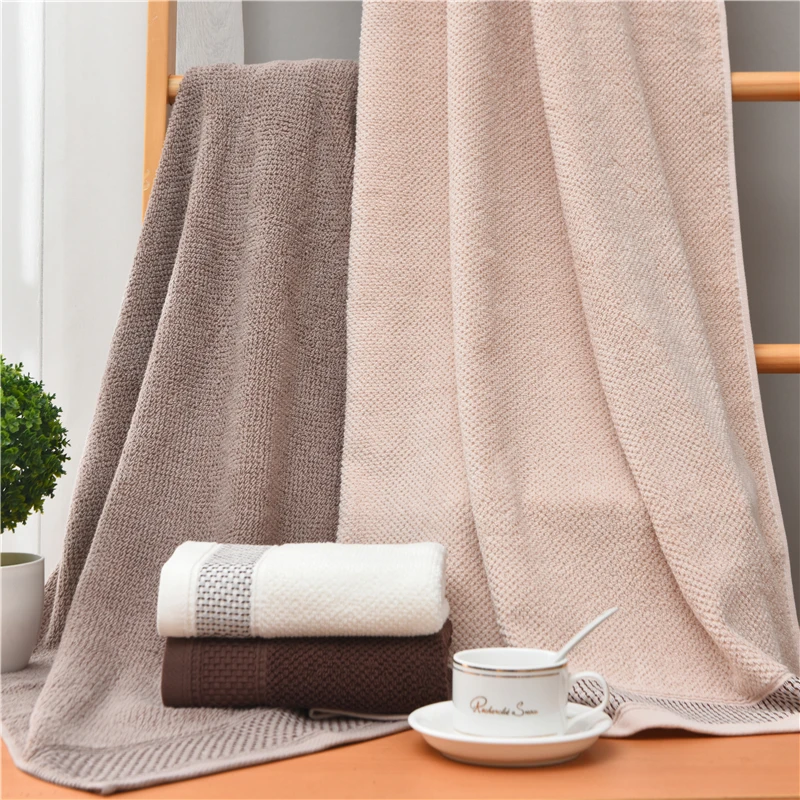 Fashion Elegant 100% Cotton Beach Towel Face Towel Set ...