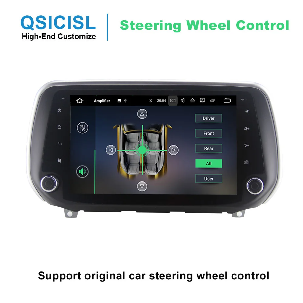 Perfect Android 8.1 car radio multimedia player for Hyundai Santa Fe 2019 2018 / Tucson 2019 2018 car headunit dvd gps navigation stereo 3