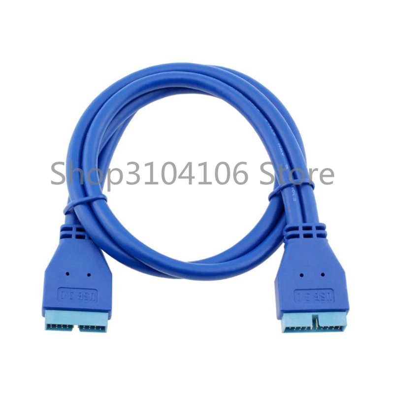 Медный сердечник USB 3,0 материнская плата 20pin штекер к 20pin Мужской Удлинительный кабель компьютерный кабель