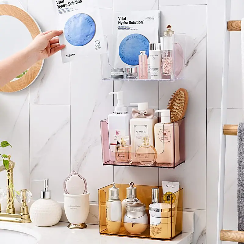 

N&Z New Listing Bathroom Hanging Wall Display Not Punch Simple Installation Jewelry Display Box C236