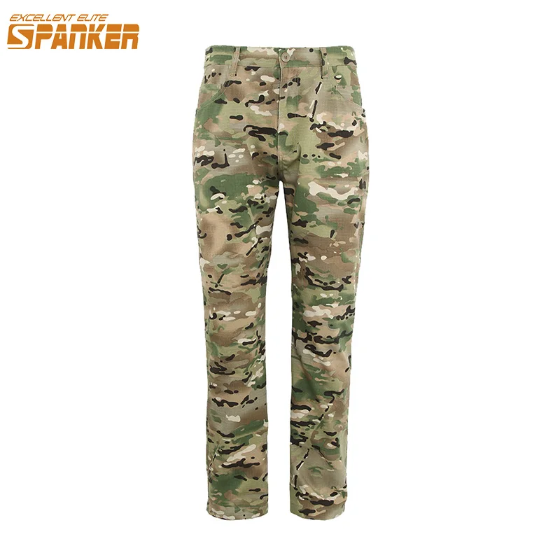 

EXCELLENT ELITE SPANKER Men Hunting Pants Tactical Army Spring Autumn Cargo Pant Military Camouflage Splash-proof Water Trousers