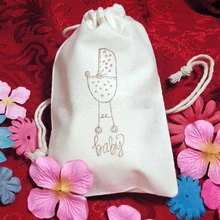 100 шт/партия CBRL маленькие украшения из хлопка, мешочек для подарка из хлопка, мешочек сумка со шнурками, мешочек для украшений