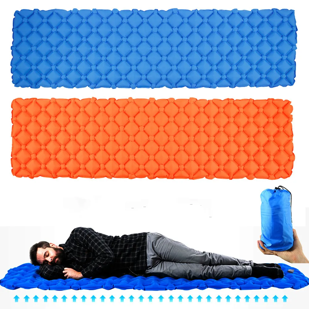 

Nylon TPU Air Mattresses Camp Inflatable Sleeping Pad Ultralight Portable Camping Hiking Beach Gear Moisture-proof Lightweight