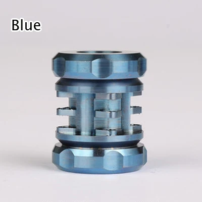 Титановый сплав кулон наружные аксессуары для браслетов колье нож бусины можно использовать тритиевая трубка - Цвет: Синий