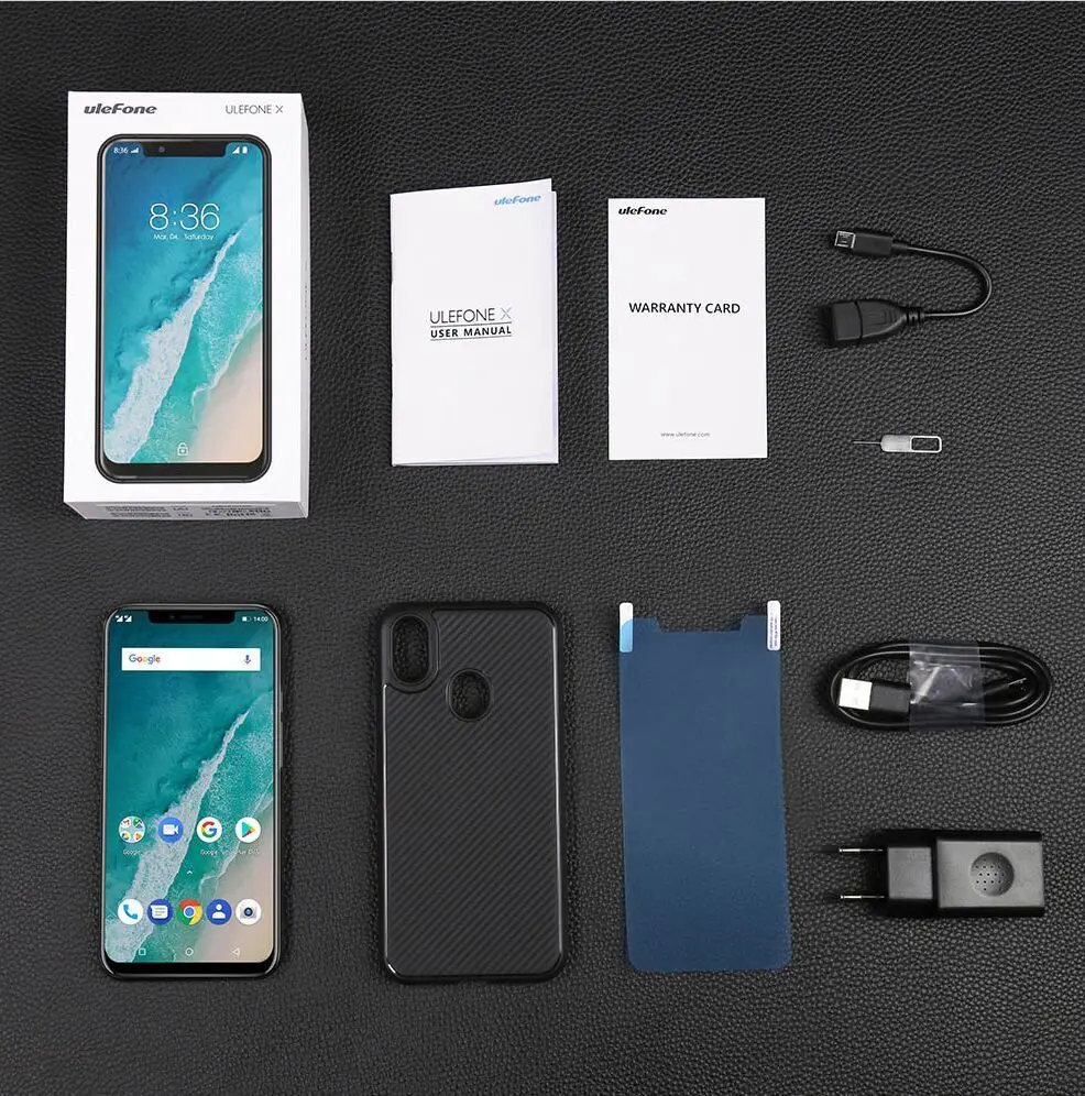 Ulefone X 4G Notch display Android 8,1 беспроводной зарядный мобильный телефон Face ID 5,85 дюймов HD+ 4GB 64GB 3300mAh смартфон