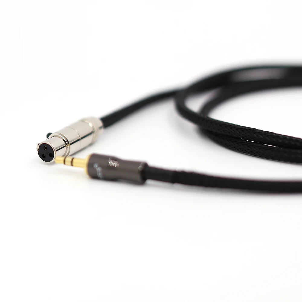 3 5mm jack Connector to XLR Female Connector Silver plate Headphone Upgrade Cable
