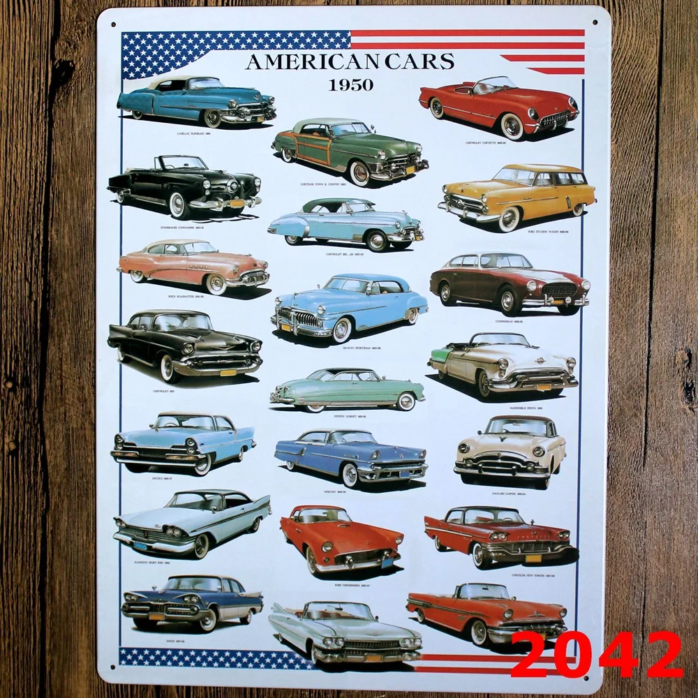 Aliexpress.com : Buy 30X40CM Vintage America Cars Tin Sign For Wall - 1000x1000 - jpeg Large Metal Signs Vintage Cars