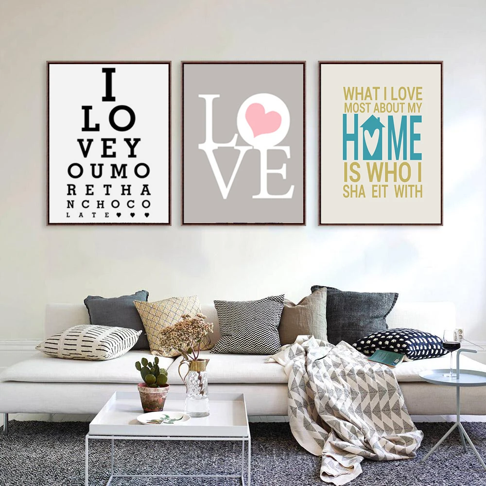 HAOCHU Modern Hitam Putih Nordic Ruang Tamu Dekorasi Kehidupan Cinta