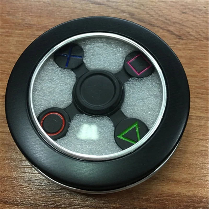 1pcs metal Fidget Spinner PlayStation PS Controller Zinc alloy Finger Spinner Hand Spinner Anti Relieve Stress