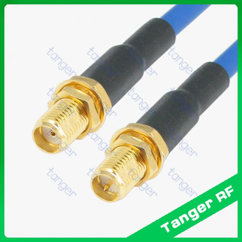Straight SMA to RP SMA female connector with RG402 RG141 RG 402 Coaxial ...