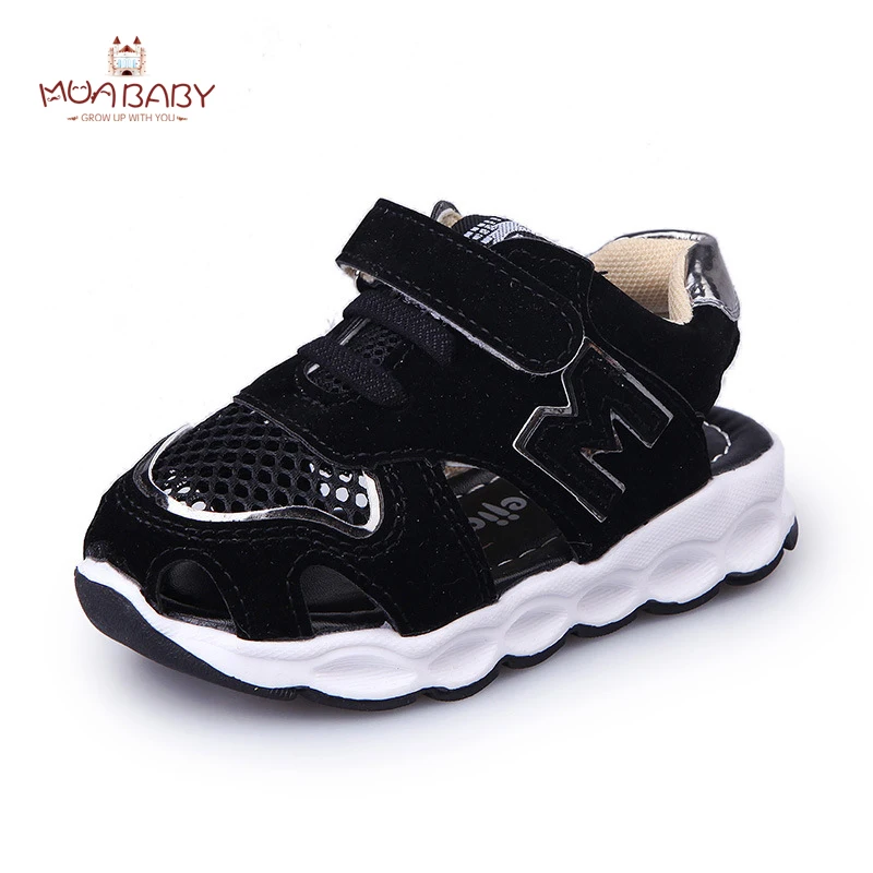 Muababy Children s Sandals 2017 New Arrival Summer Mesh Sandals Shoes Closed Toe Sandals Casual Ankle