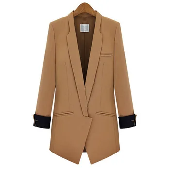 

2018 Spring Autumn Blazer Women Hot Selling Women's Blazers Solid Black New Fashion Jackets Suit European Style Slim Patchwork