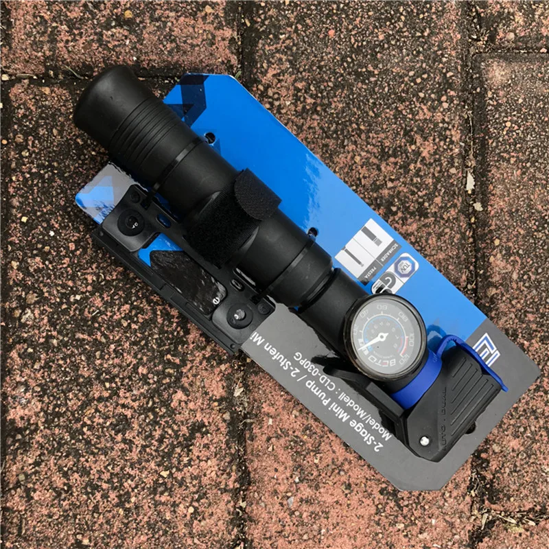 

BETO Mini Bicycle Bicycle pump 360 degree Rotating Portable Tire pumps 120psi For SCHRADER/PRESTA valve