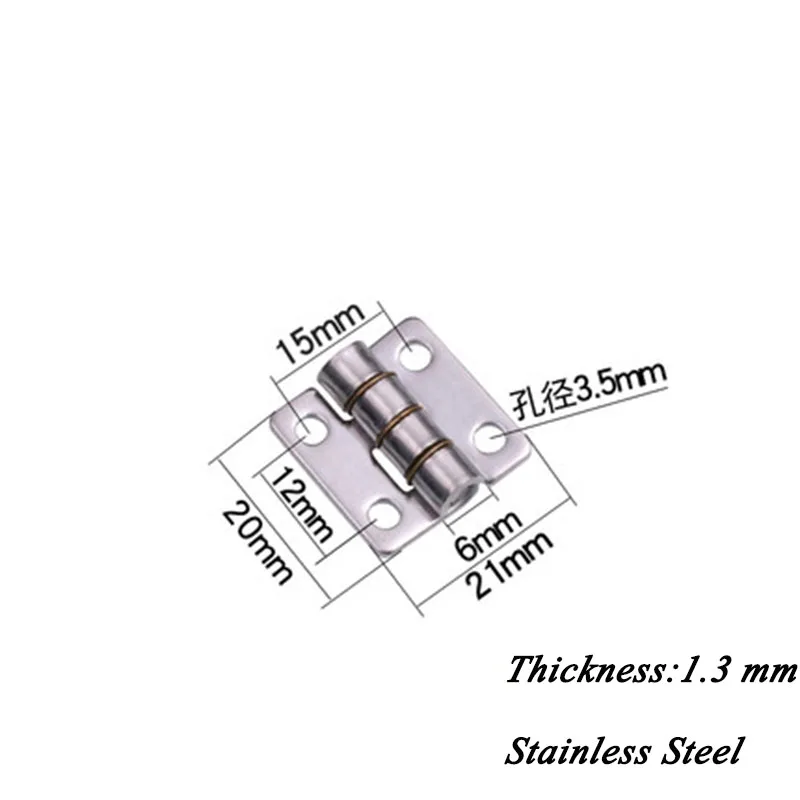 10Pcs Stainless Steel Thickened Folding Flat Door Hinges EDoor Hinges