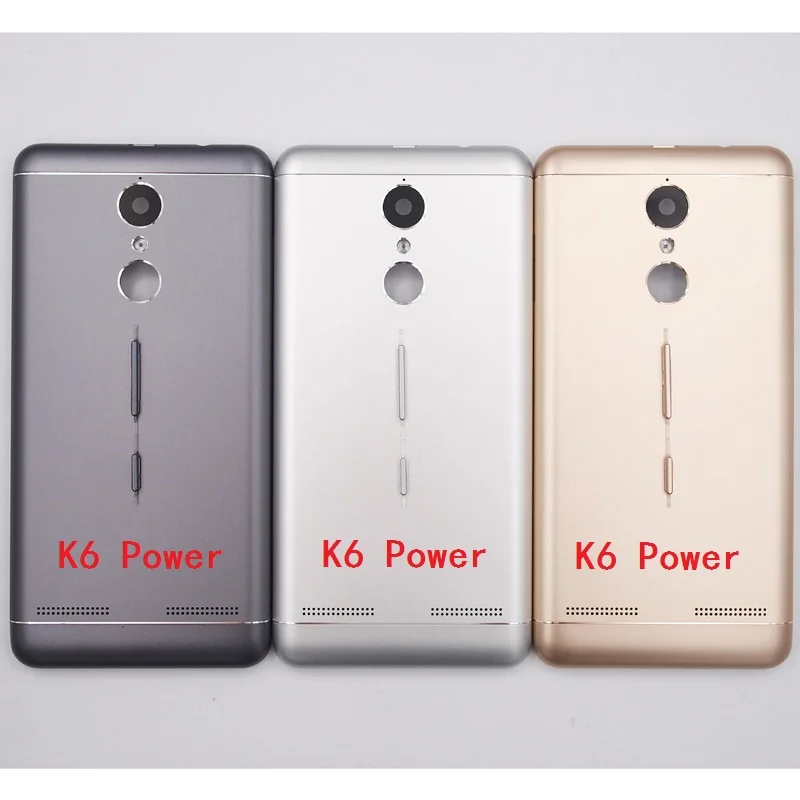 

BaanSam New Battery Back Cover For Lenovo K6 Power K33a42 Housing Case With Power Volume Buttons