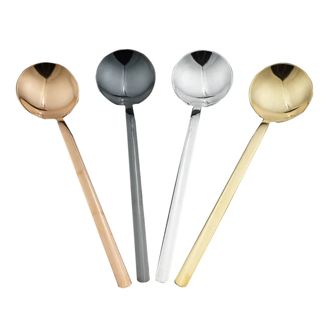 Best Offers Tableware Dinnerware Stainless Steel Spoon Long Handle Coffee Tea Scoops J2Y