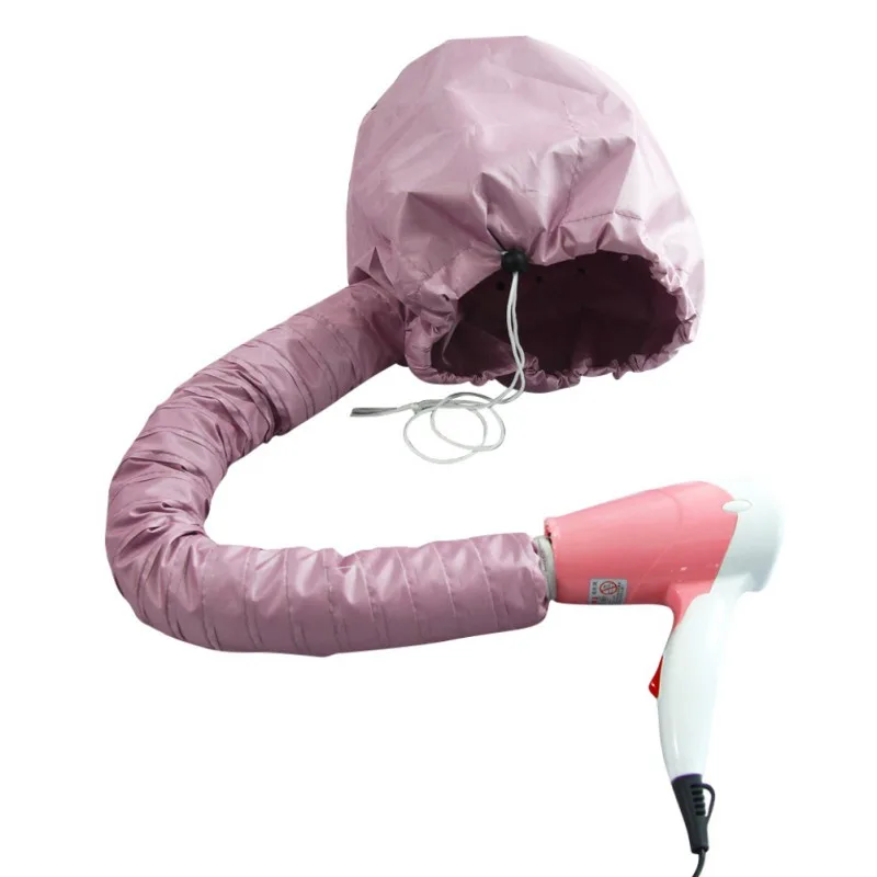 

shower cap Soft Hood Hair Care Shower Caps Hair Dryer Bonnet Attachment Hairdressing Hat Perm Hair Shower Helmet Sauna Cap