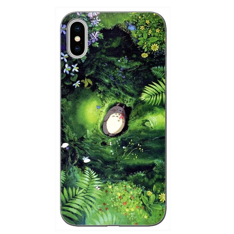 Мягкий силиконовый чехол для телефона с милым Тоторо Ghibli Аниме Миядзаки iPhone XS XR MAX