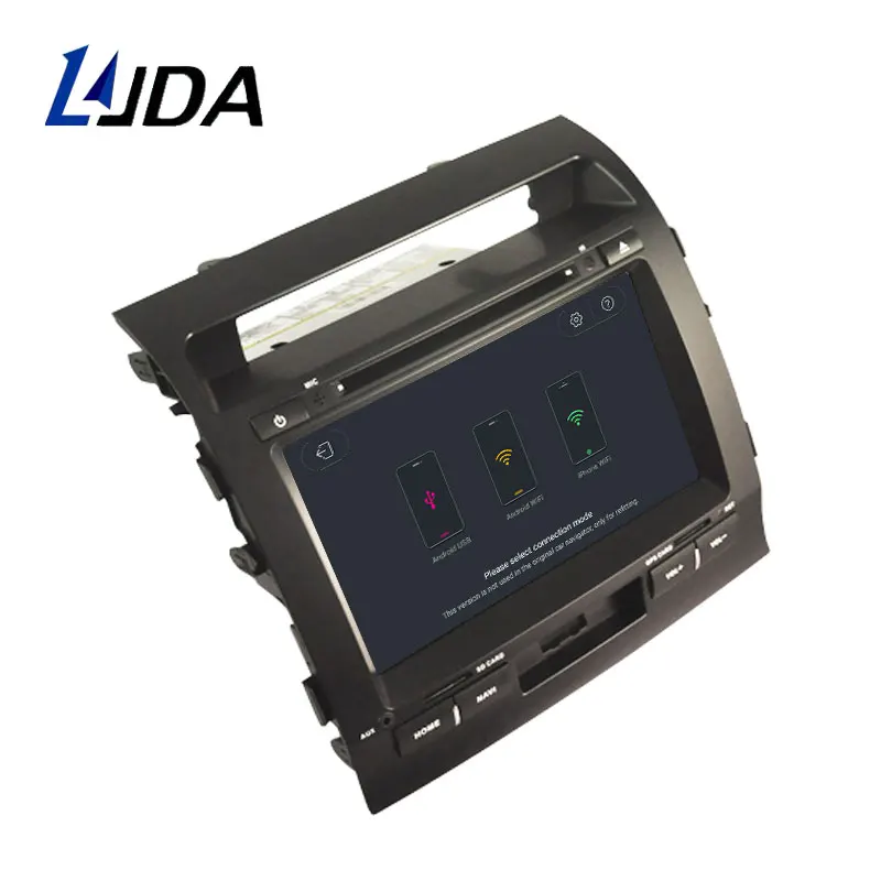 Discount LJDA 2 Din Android 9.1 Car DVD Player For Toyota LAND CRUISER  LC200 2008-2014 Wifi GPS Radio 2G+16G Quad Core Multimedia Stereo 4