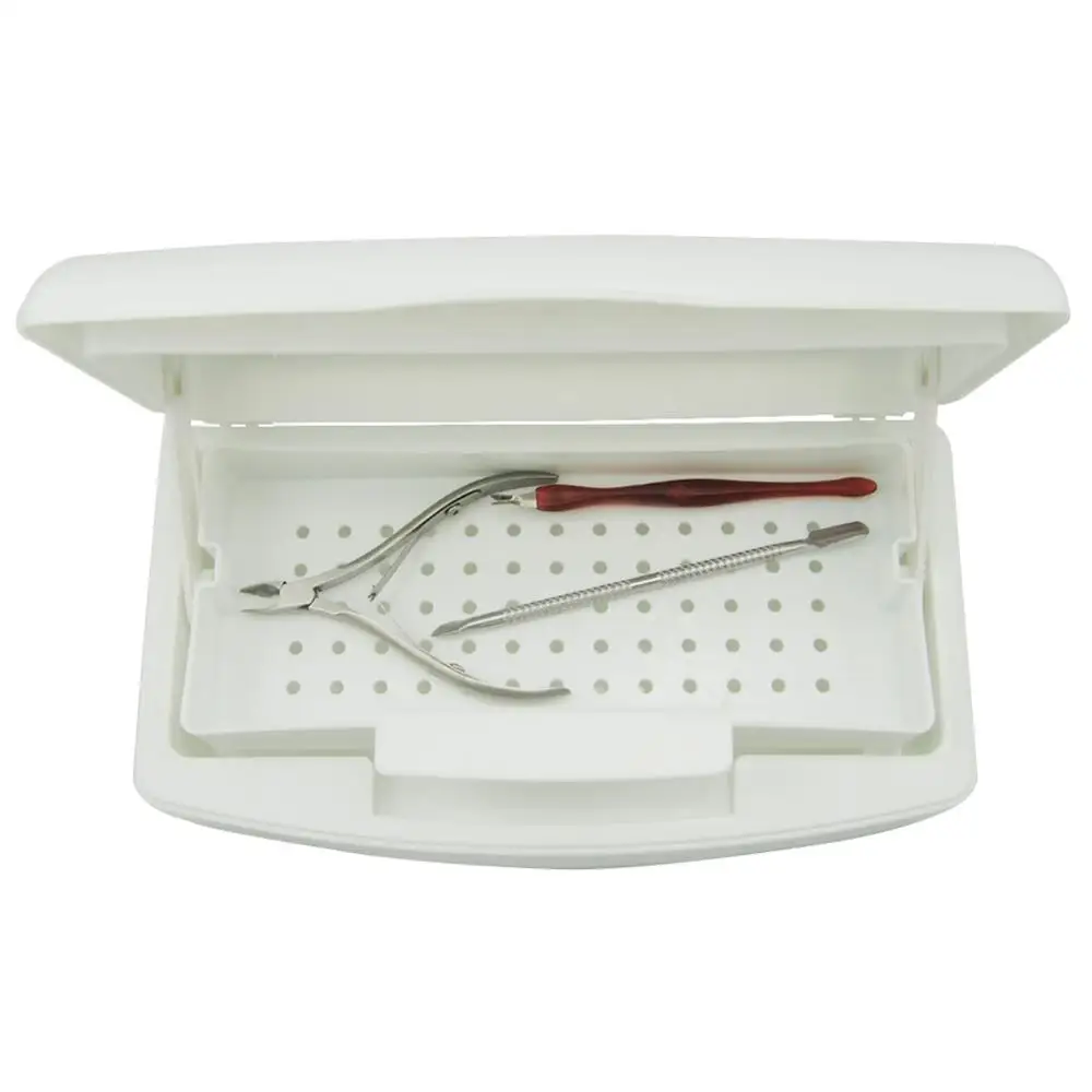 

Pro Nail Sterilizer Tray Disinfection Pedicure Manicure Sterilizing Box Nail Art Sterilizer Tray Box Sterilizing SalonTools