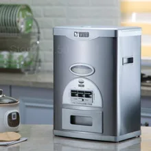 Бытовой защищает от насекомых рисовая бочка из нержавеющей стали 10/15/20/30 кг полу-автоматическая измерительная коробка для хранения риса