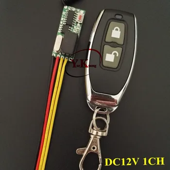 

Button Remote Control Switch DC 12V 1 Relay Remote Control NO COM NC Contact RX Receiver do not Output Power RF Wireless Switch